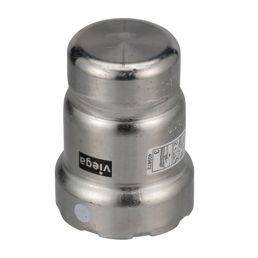 Viega MegaPress 316 1-Inch FKM Stainless Cap