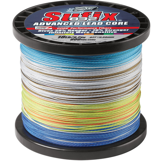 Sufix 832 Advanced Lead Core, 18lb, 10-Color
