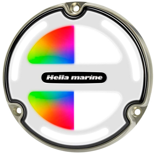 Hella Apelo A3 Bronze RGBW Underwater Light, White Lens