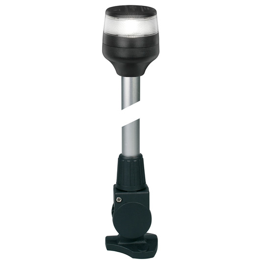 Hella NaviLED 360 Black 12-Inch Fold Down Anchor Lamp