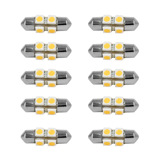 Scandvik 41170 Festoon Warm White Bulb, 10-Pack