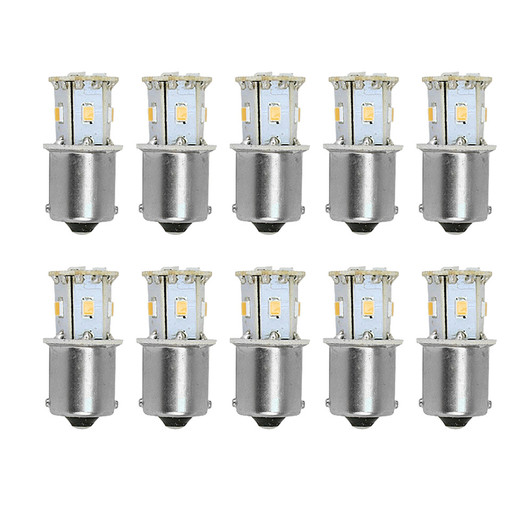 Scandvik 41169 BA15s Warm White Bulb, 10-Pack