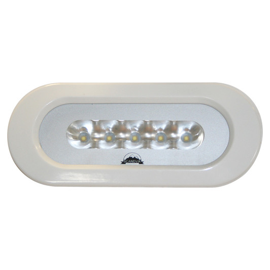 Scandvik White Flush Mount Spreader Light