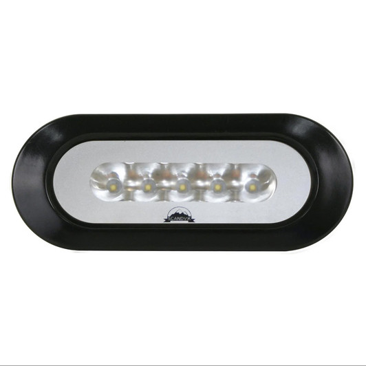 Scandvik Black Flush Mount Spreader Light