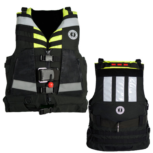 Mustang Swift Water Rescue Vest, Fluorescent Yellow Green