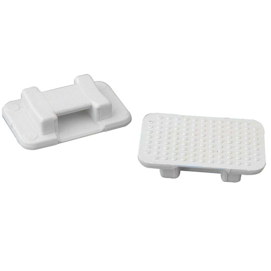 Weld Mount Large White Nylon Wire Tie Mounts, 100-Pack