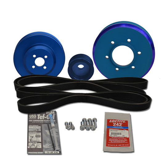 Balmar Serpentine Pulley Kit for Yanmar 4JH4 Series