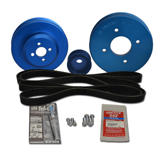 Balmar Serpentine Pulley Kit for Yanmar 4JH2 Series