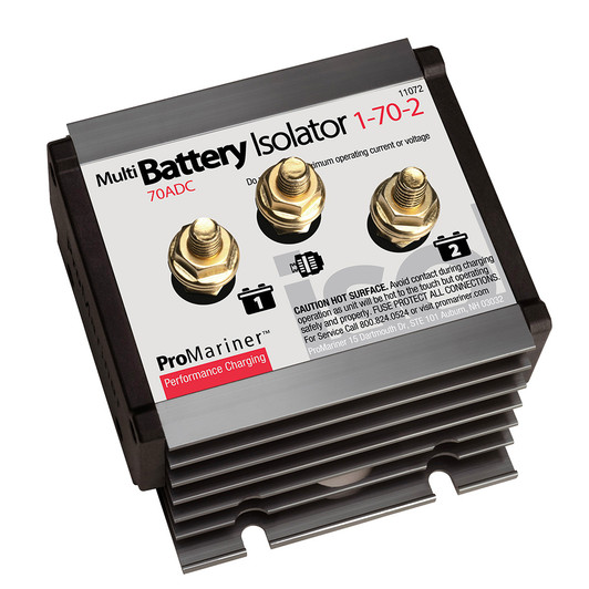 ProMariner 70A Single Alternator 2-Battery Isolator