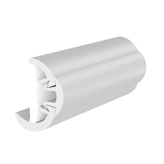 TACO SuproFlex White Rub Rail Kit, Vinyl Overlay, 80-Foot