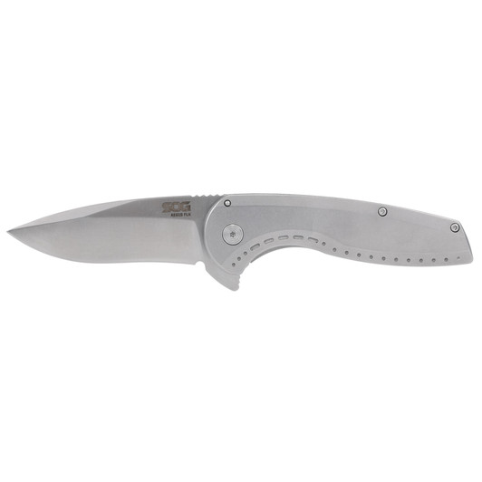 SOG Aegis FLK 2.0 Drop Point Silver Knife