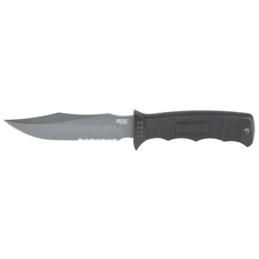 SOG Seal Pup Black Serrated Fixed Blade Knife
