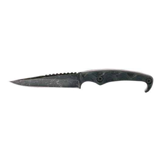 Stroup MK2 Acid Etched Black Fixed Blade Knife