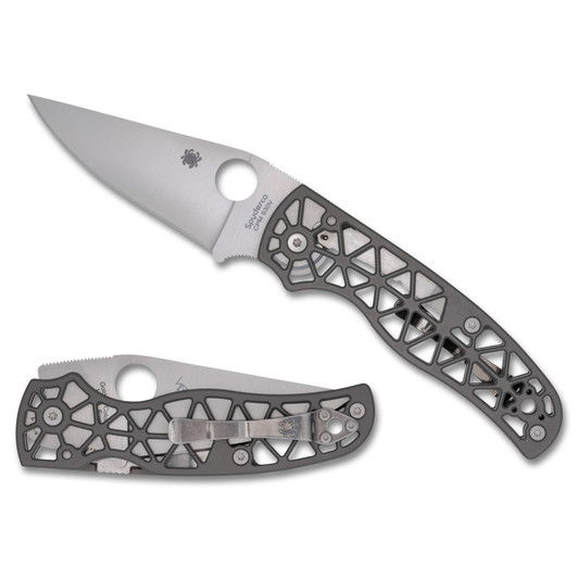 Spyderco Edgerati Gray Aluminum Folding Knife