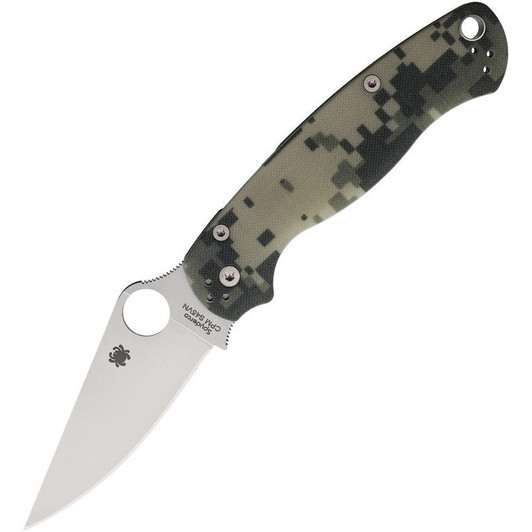 Spyderco Para Military 2 Camo G-10 Satin Knife