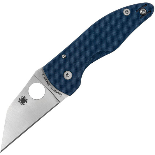Spyderco MicroJimbo Blue G-10 Folding Knife