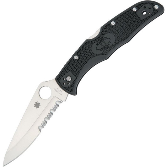 Spyderco Endura 4 Black FRN Combo 3.8 Inch Knife