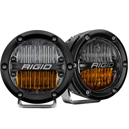 RIGID 360-Series 4 Inch SAE Fog Light Yellow White Set