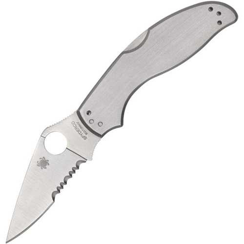 Spyderco UpTern Lockback Folding Knife Serrated Edge