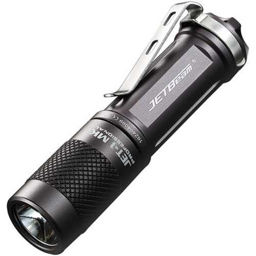 JETBeam JET IMK LED Flashlight Black Aluminum Compact