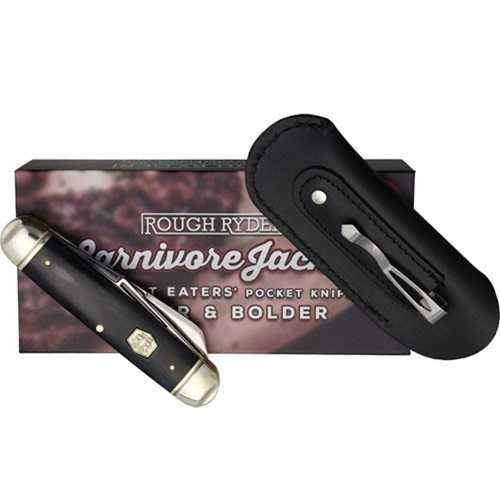 Rough Rider Carnivore Jack 2 Black Smooth Bone Knife
