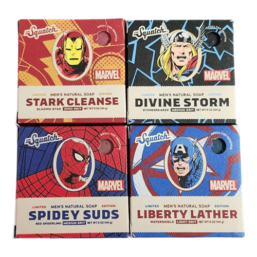 Dr. Squatch Avengers Collection Bundle Limited Edition 4 Pack