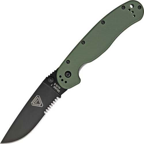 Ontario RAT I Folding Knife OD Green Handle AUS-8 Blade