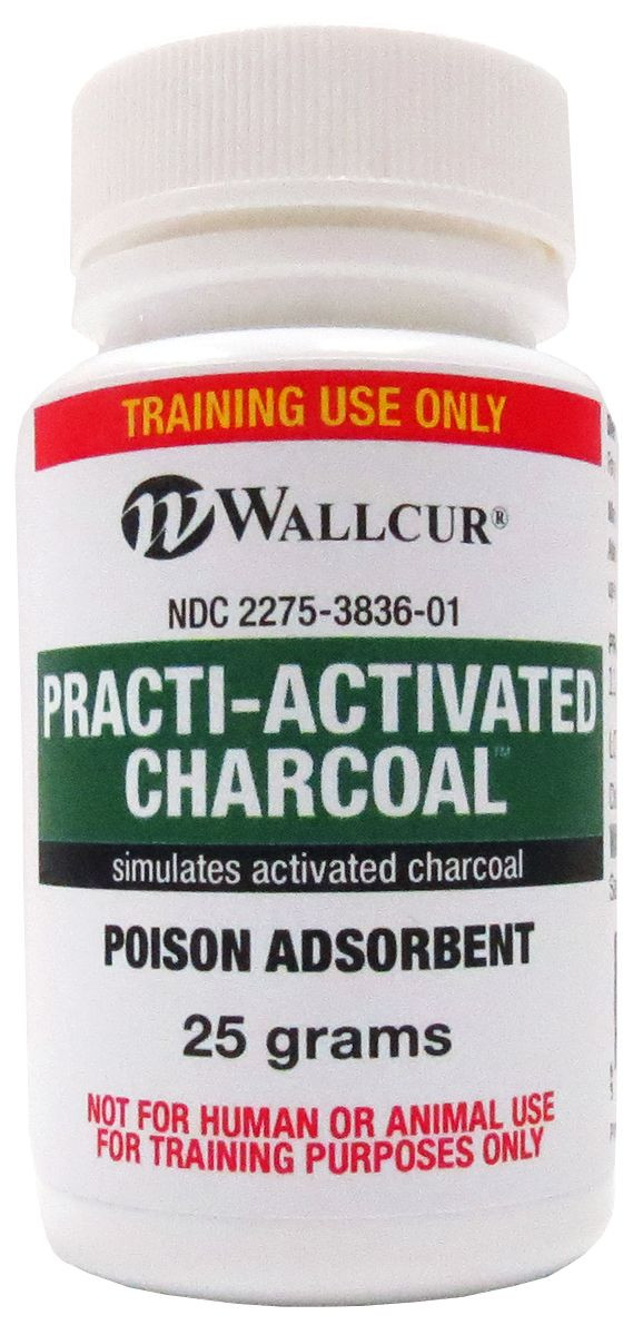 Anatomy Lab Practi-Activated Charcoal (25 g), Simulated Medication