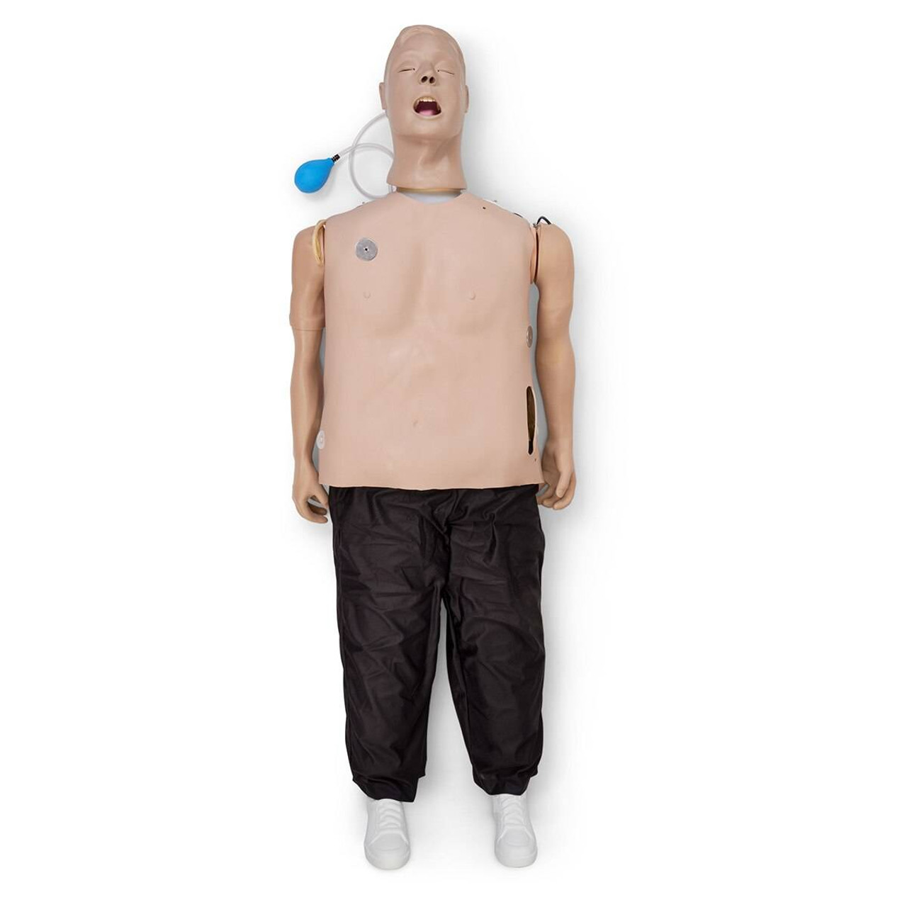 Deluxe Plus CRiSis Adult Manikin with Advanced Airway Management, CPR Metrix  & iPad with Case