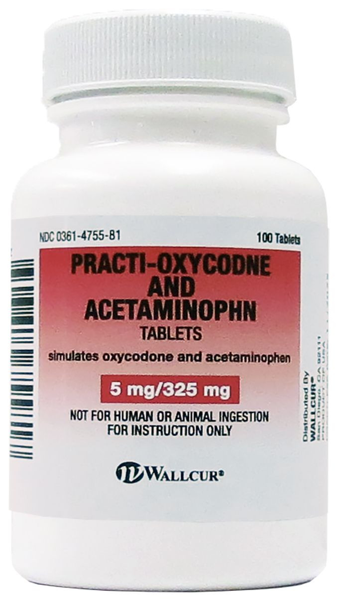 PractiOxycodone & Acetaminophen Oral Meds 100 Tablets (5 mg/325 mg