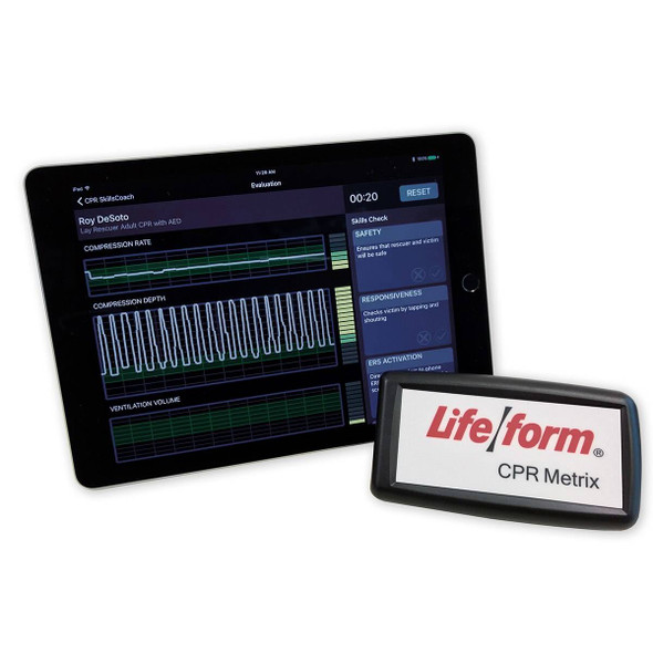 Life/form CPARLENE Full-Size Manikin with CPR Metrix and iPad - Light 1