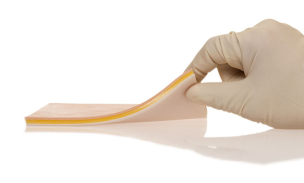 SimSkin Suture Pad - Flat Skin Pad - Flexing and Hand Is Interacting