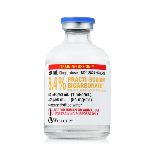 Practi-Sodium BiCarb 8%  (42 g/50 mL) 50 mL Vial - 20 Count