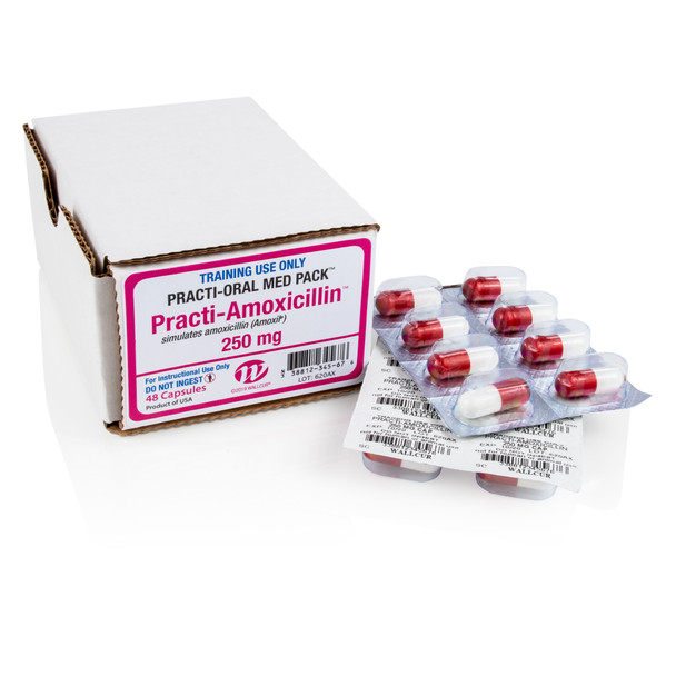 Practi-Amoxicillin Unit Dose Oral Meds (250 mg) - 48 Count