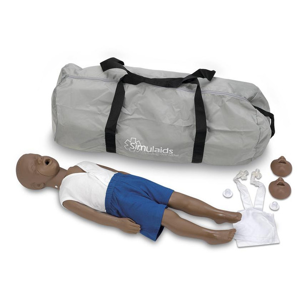 Kyle African-American CPR Manikin With Carry Bag 3-Year-Old