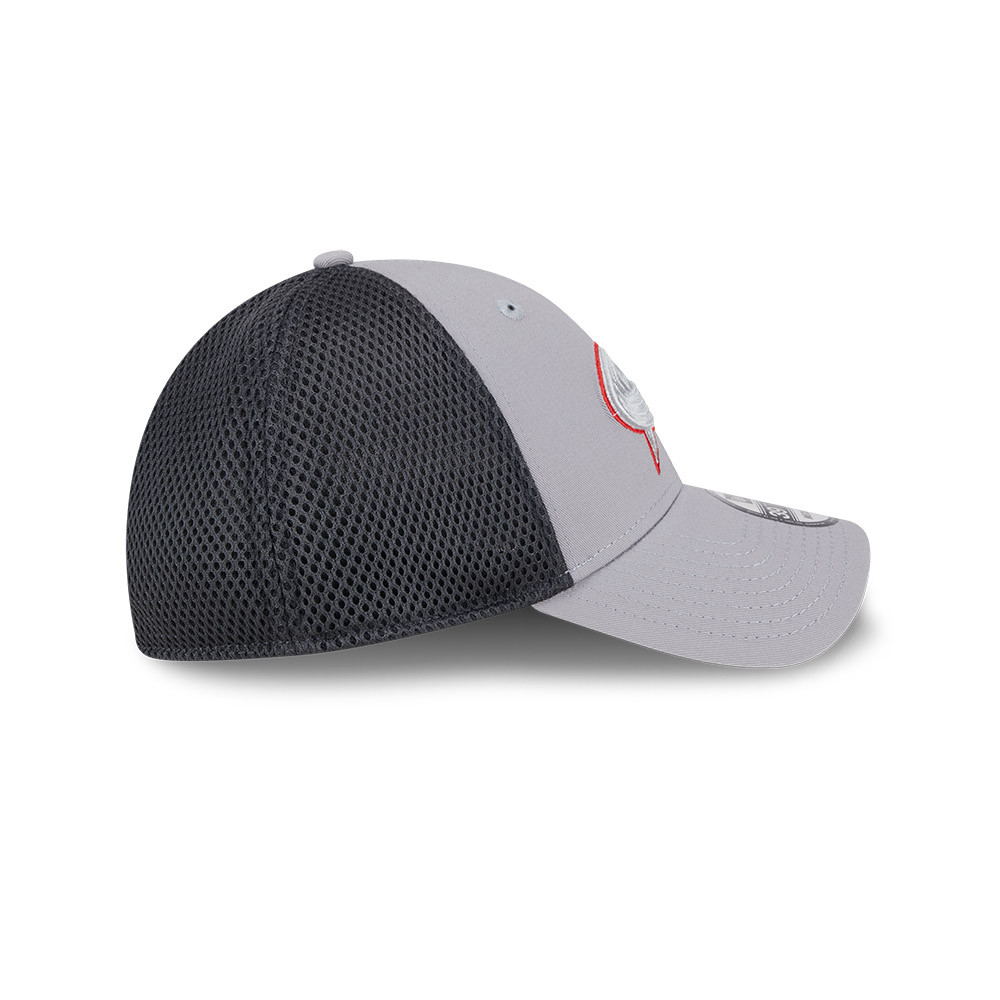 New Era 3930 Neo Gray Red Outline - Columbus Sportservice LLC