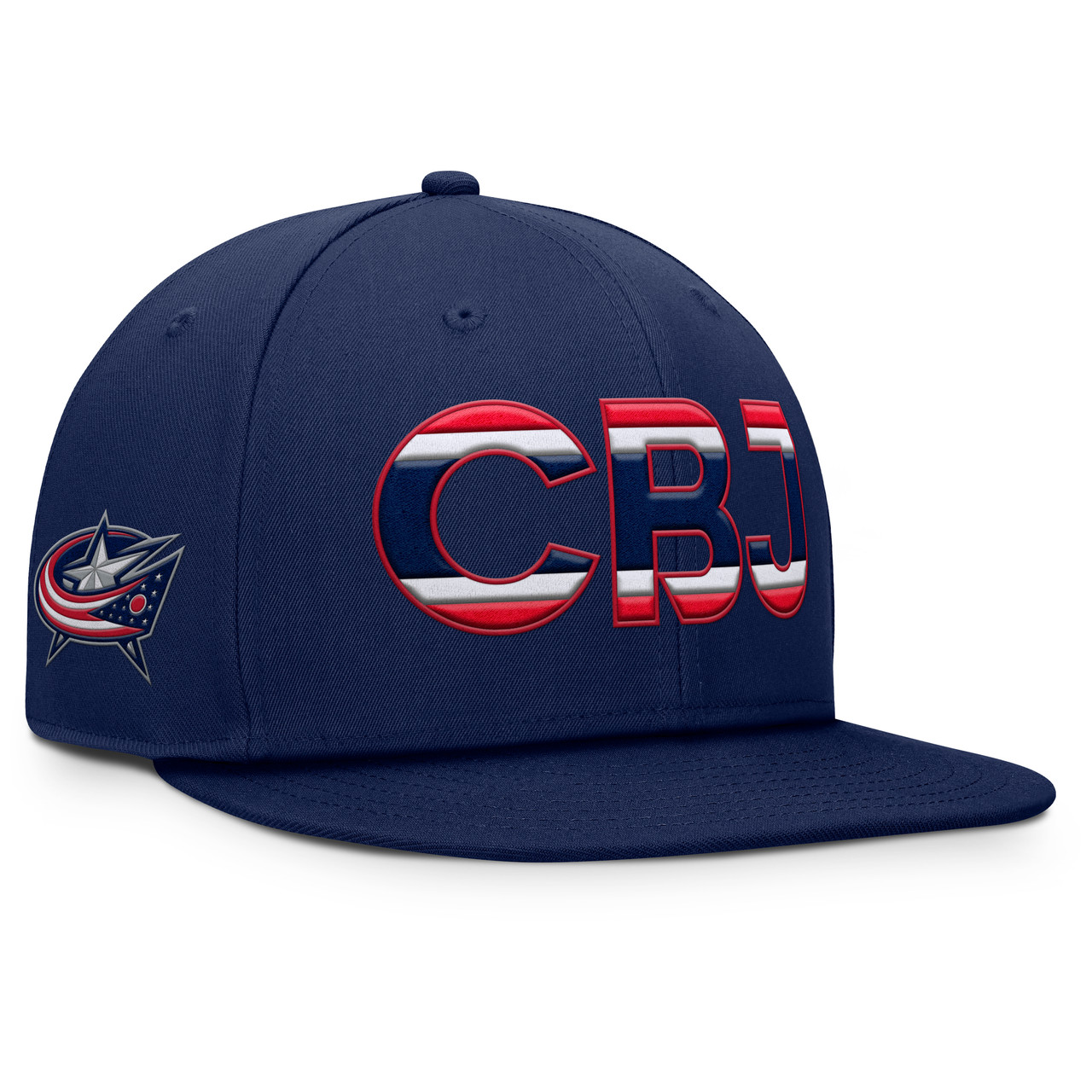 Fanatics Primary CBJ Rink 8 Polyester Flat Brim - Columbus