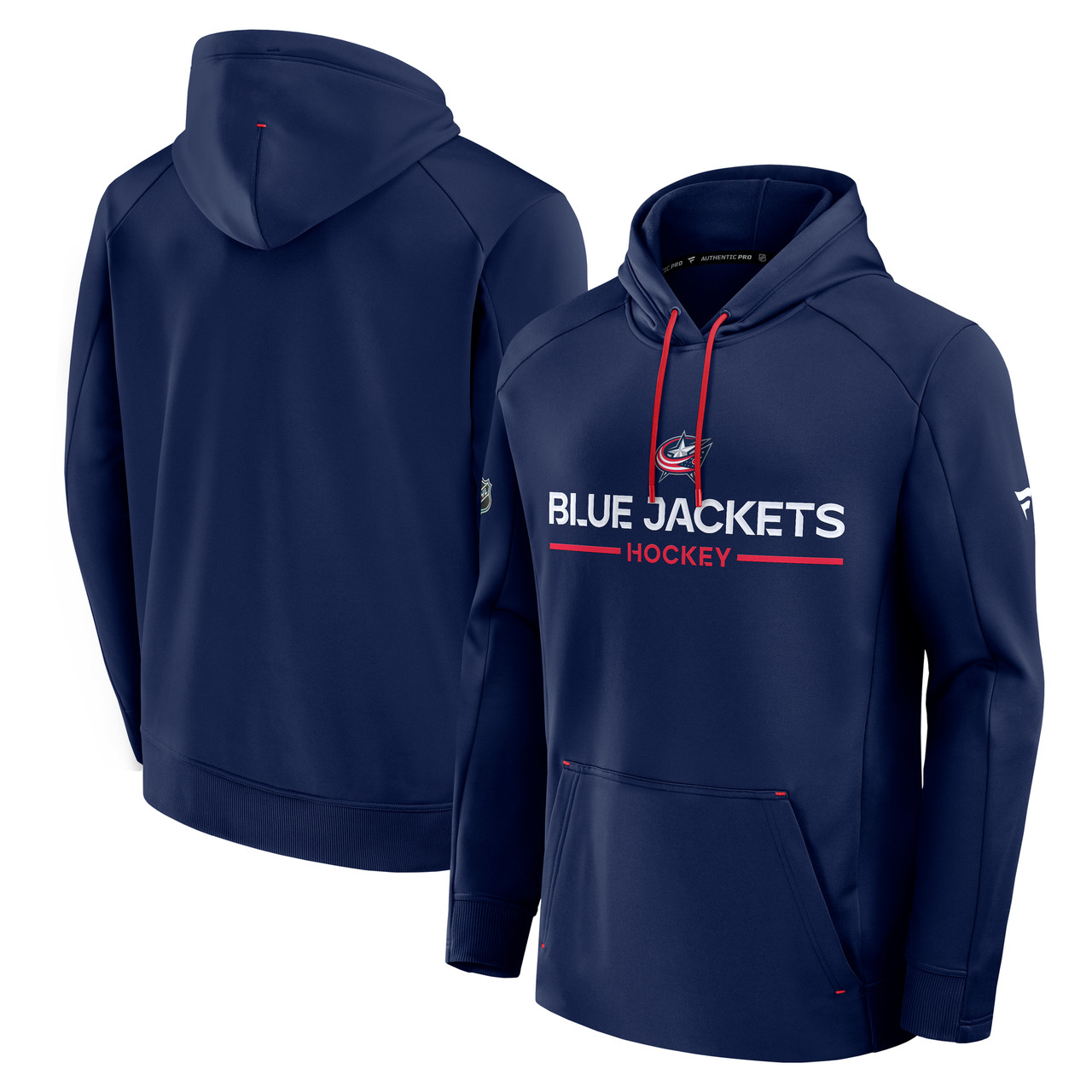 Fanatics 2025 Authentic Pro Rink Poly Fleece Hood - Columbus