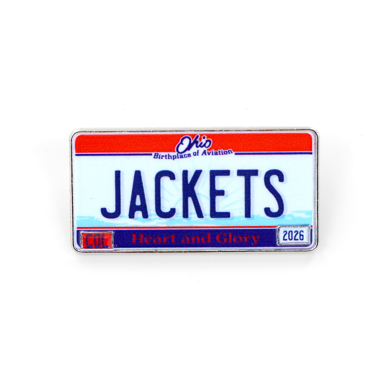 Ohio License Plate Pin - Columbus Sportservice LLC