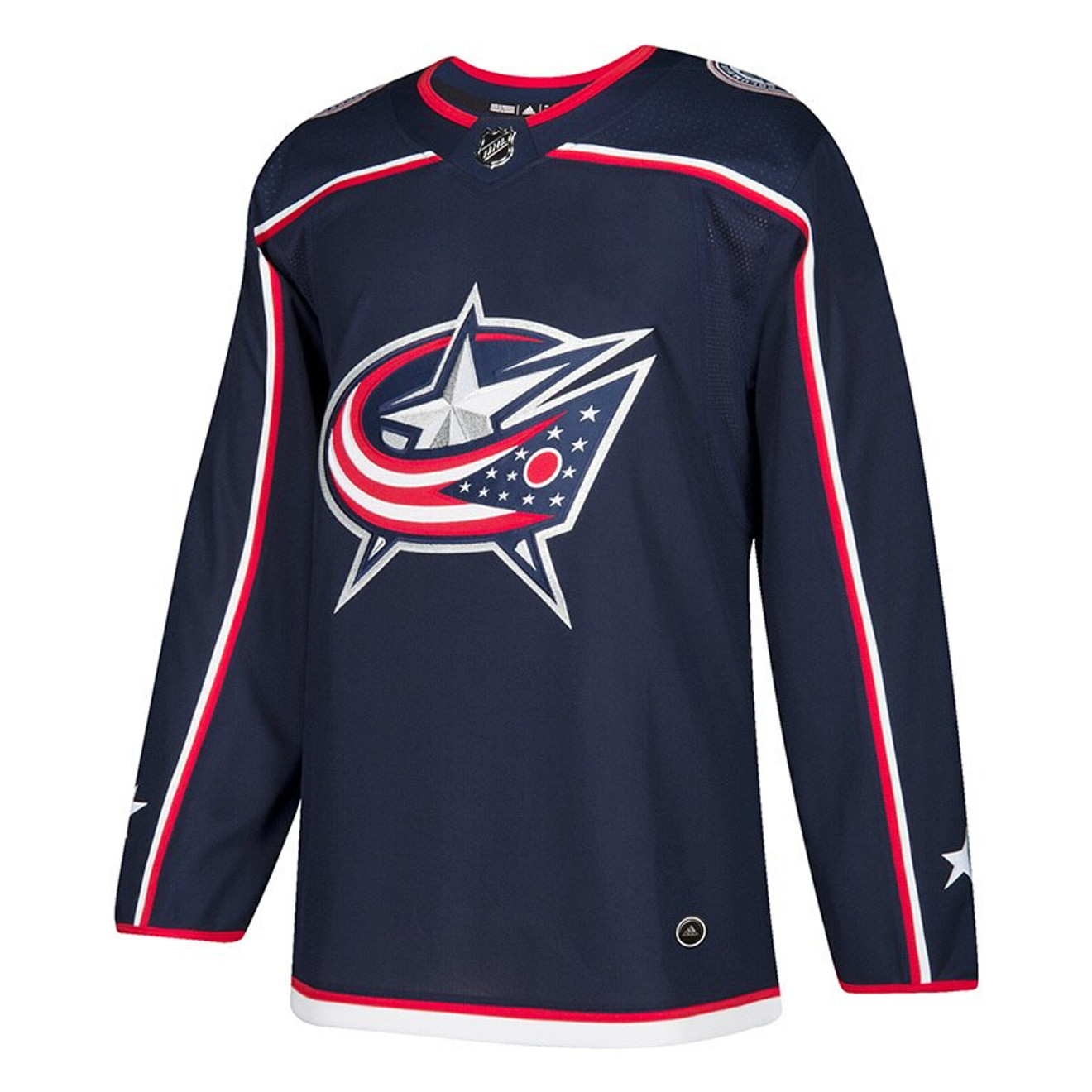 Jack Roslovic Columbus Blue Jackets Adidas Primegreen Authentic NHL Hockey Jersey - Home / XL/54