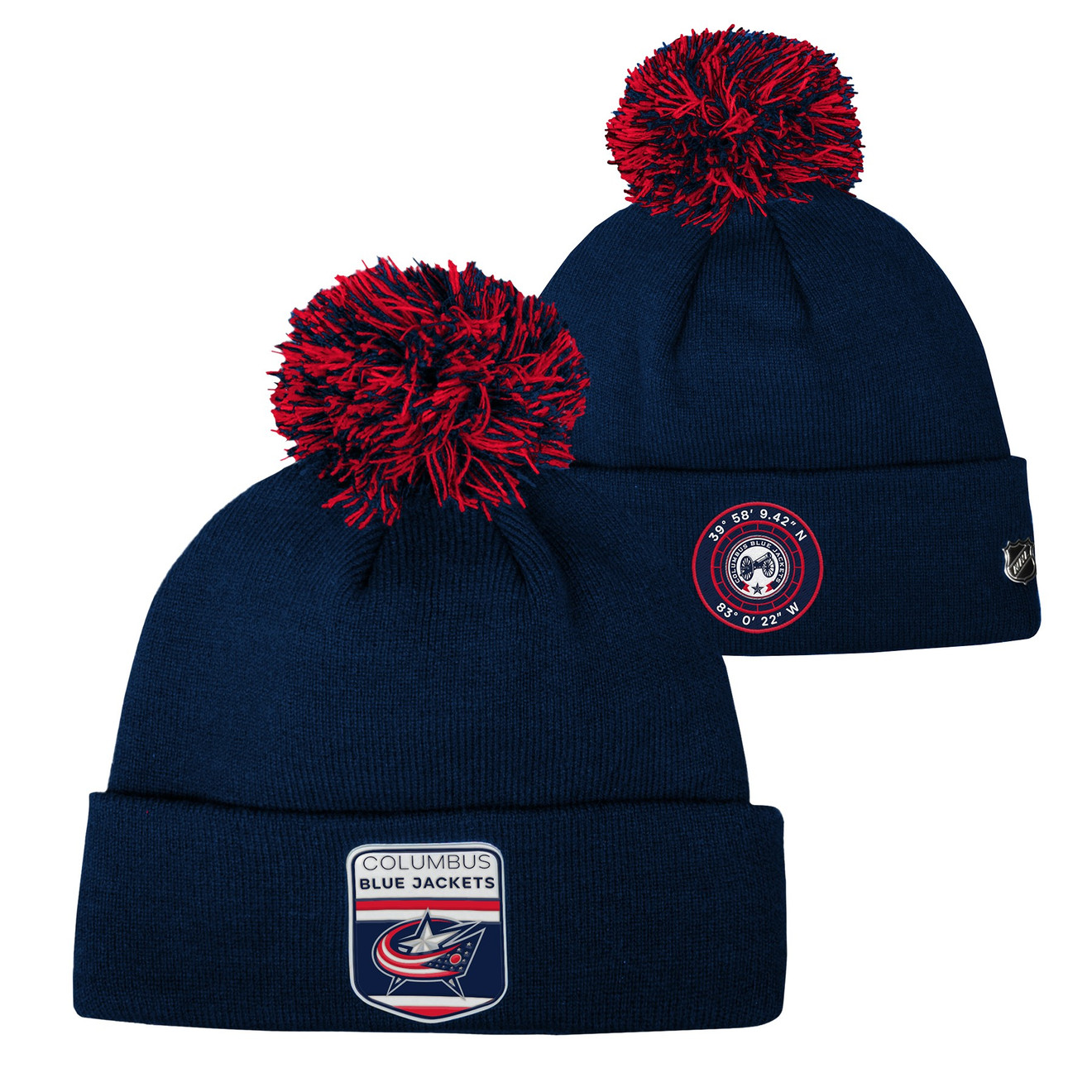 Outerstuff Youth Draft Beanie Cuff w/Pom - Columbus Sportservice LLC