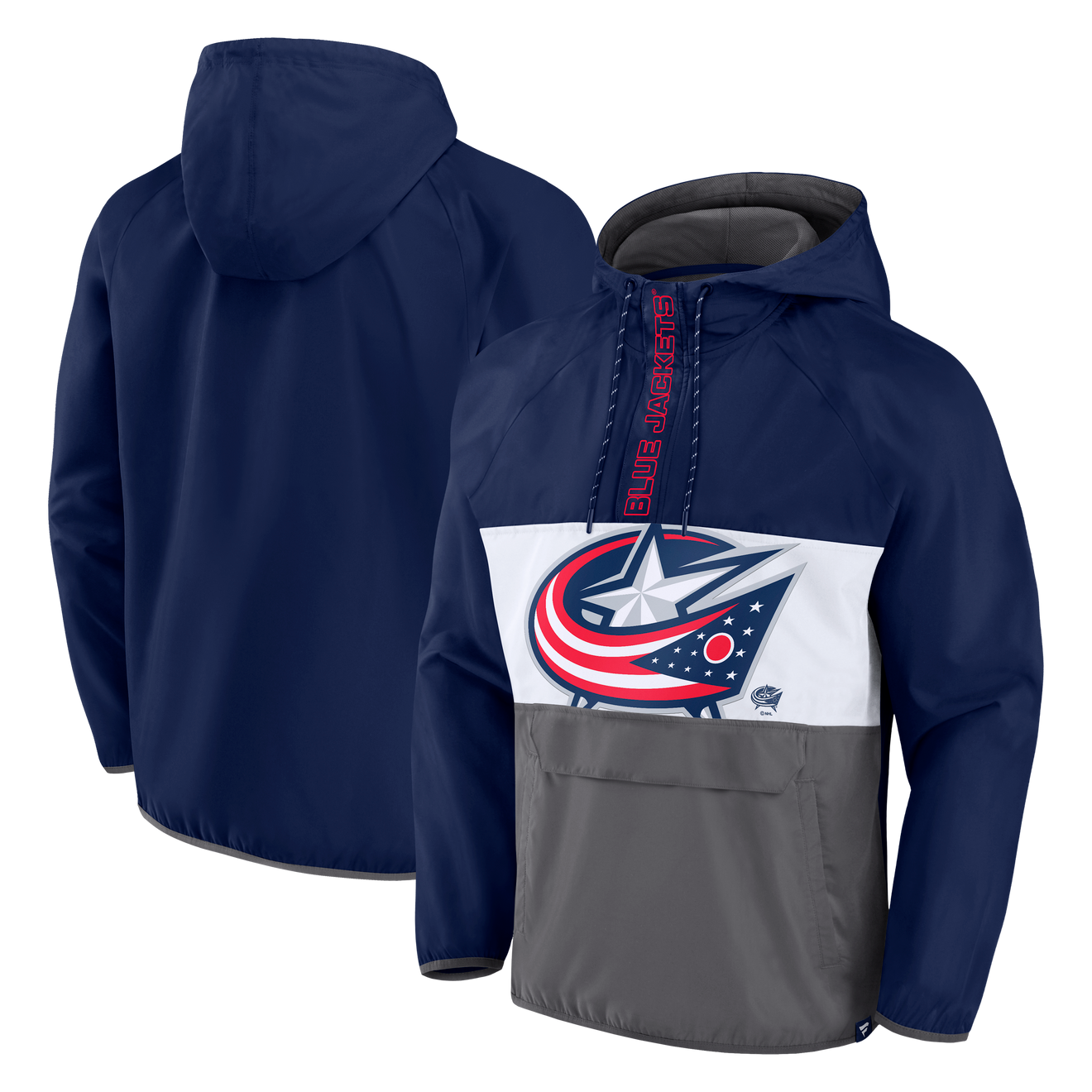Fanatics Stretch Poly Long Sleeve Anorak - Columbus Sportservice LLC