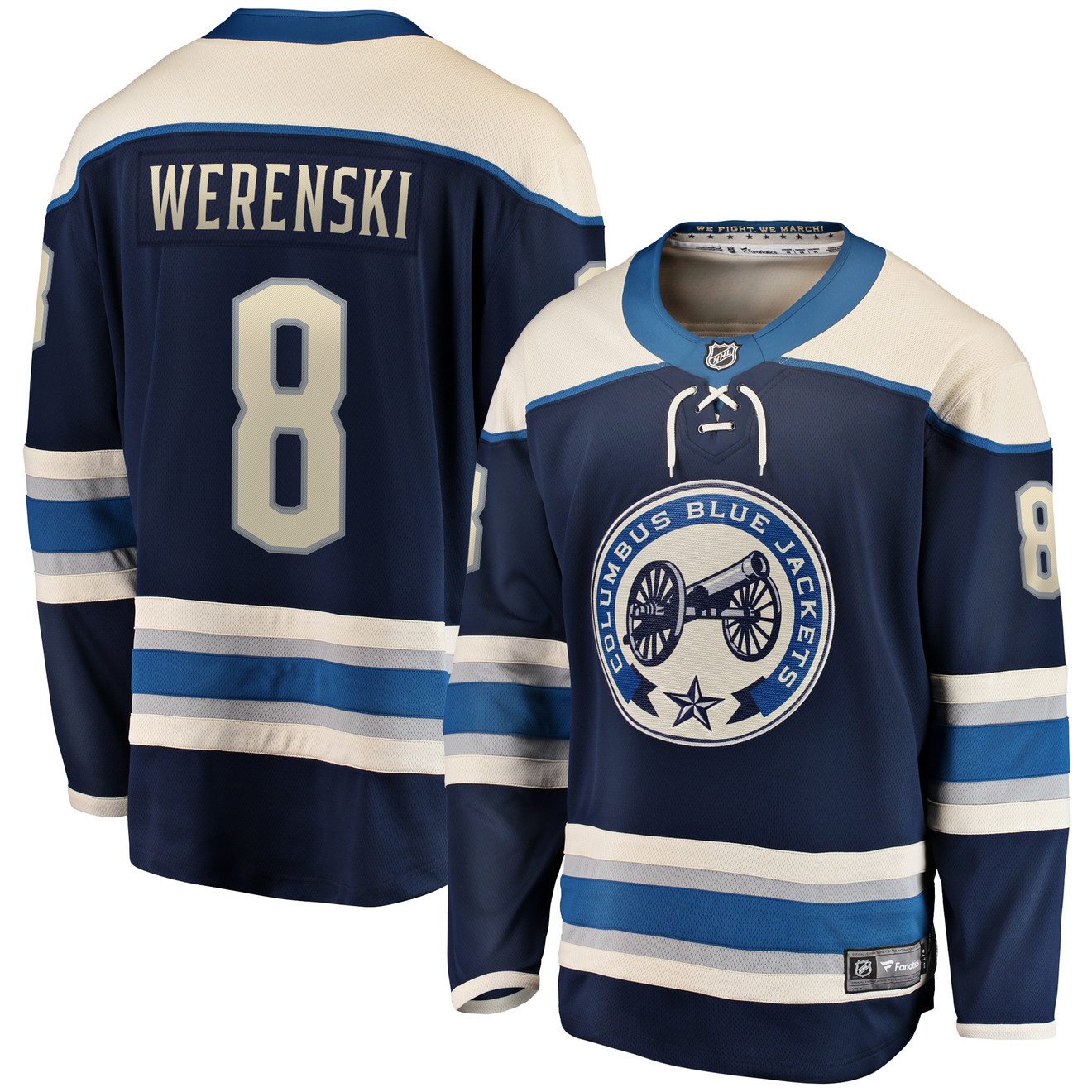 Fanatics Werenski 3rd Breakaway Jersey Columbus Sportservice LLC
