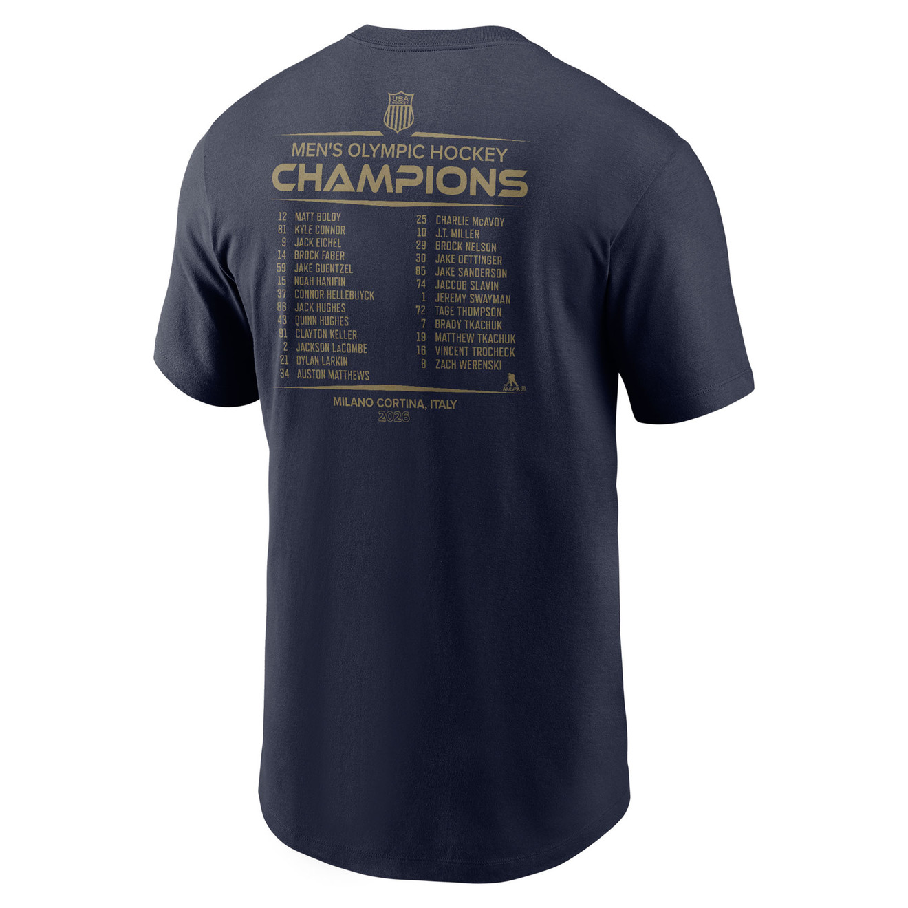 Nike USA Men's Olympic Gold Medal Roster Tee - Columbus