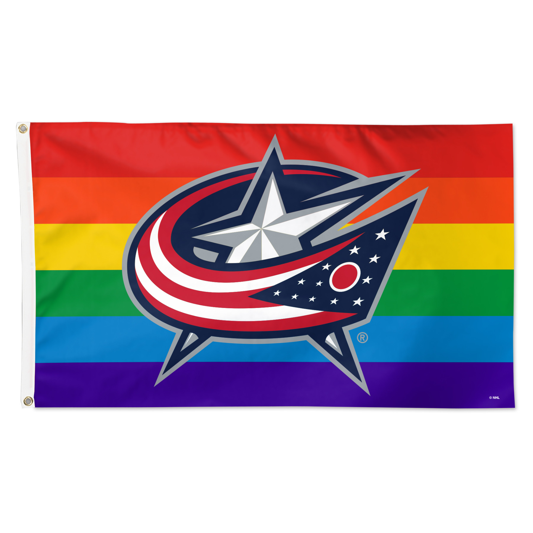 WinCraft Sports 5-ft W x 3-ft H Columbus Blue Jackets Flag in the