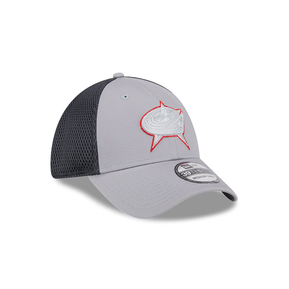 New Era 3930 Neo Gray Red Outline - Columbus Sportservice LLC