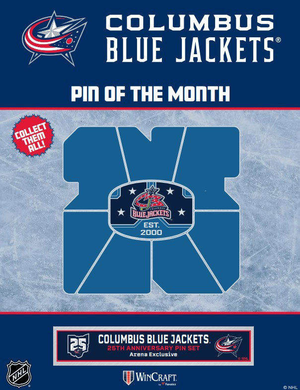 Wincraft 25th Pin Set - Retro Established Pin #1 - Columbus