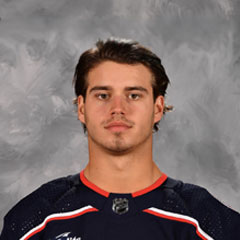 Columbus Blue Jacket Hockey Player Owen Sillinger