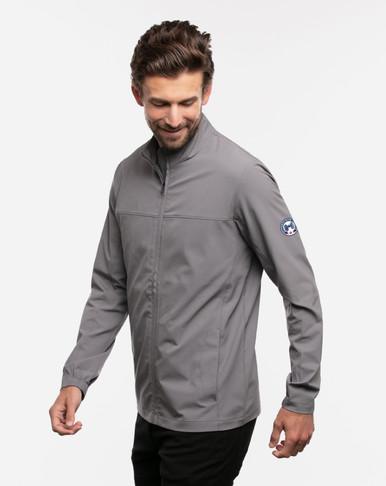 【THE MOZZ】Jay Linen Setup Jacket Secondary Crystal Cove Full Zip Jacket - Columbus