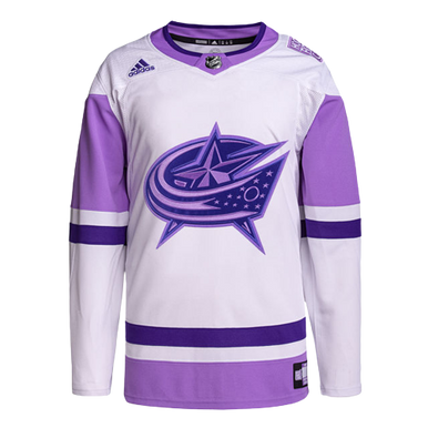 Columbus Blue Jackets No9 Artemi Panarin Purple Fights Cancer Stitched Jersey